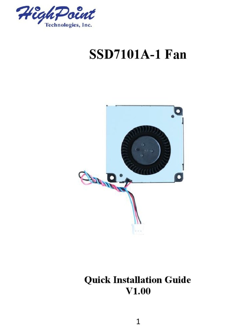 HighPoint SSD7101A-1 Quick installation guide