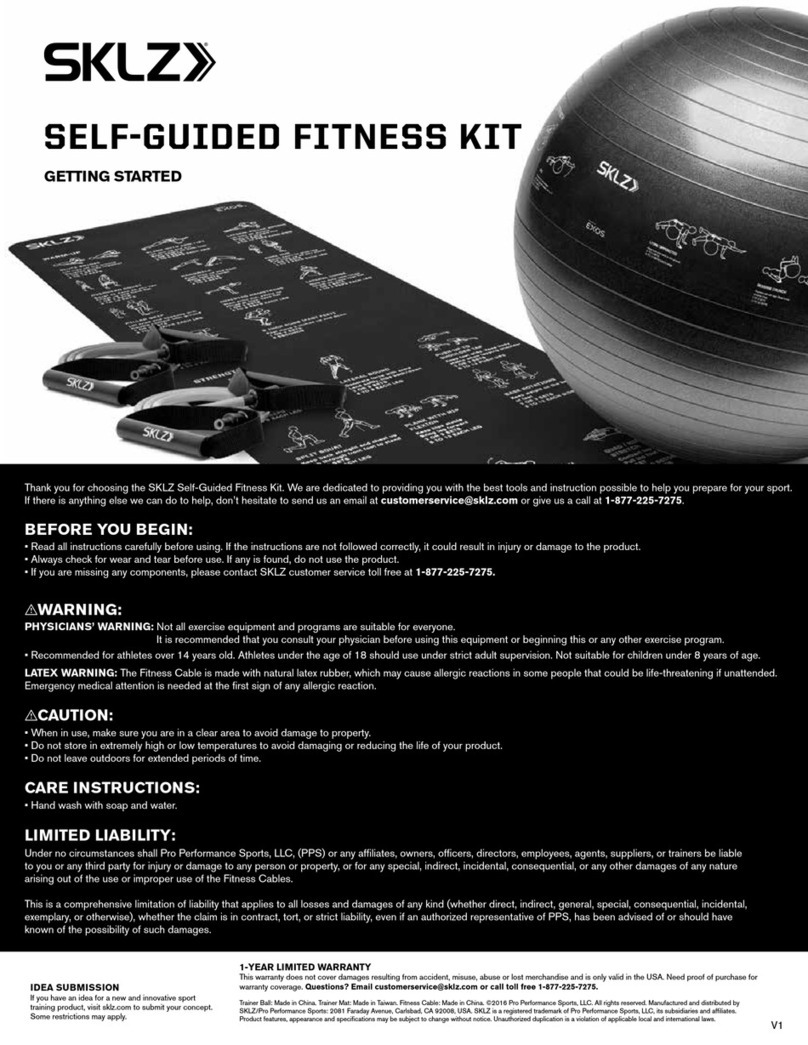 SKLZ SELF-GUIDED FITNESS KIT Getting started