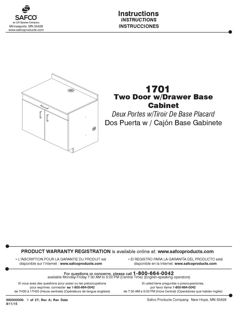 LDI Spaces SAFCO 1701 User manual