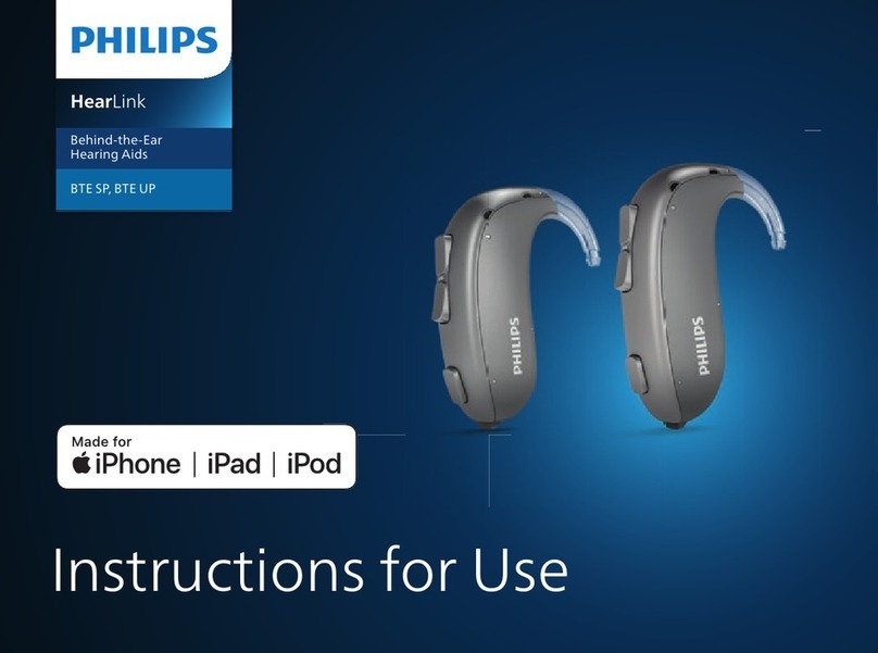 Philips HearLink BTE SP Instructions for use