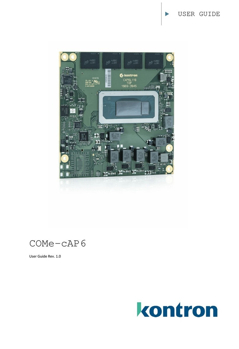 Kontron COMe-cAP6 User manual