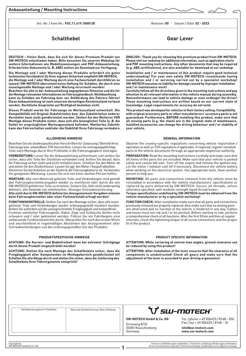 SW-Motech FSC.11.619.10001/B User manual