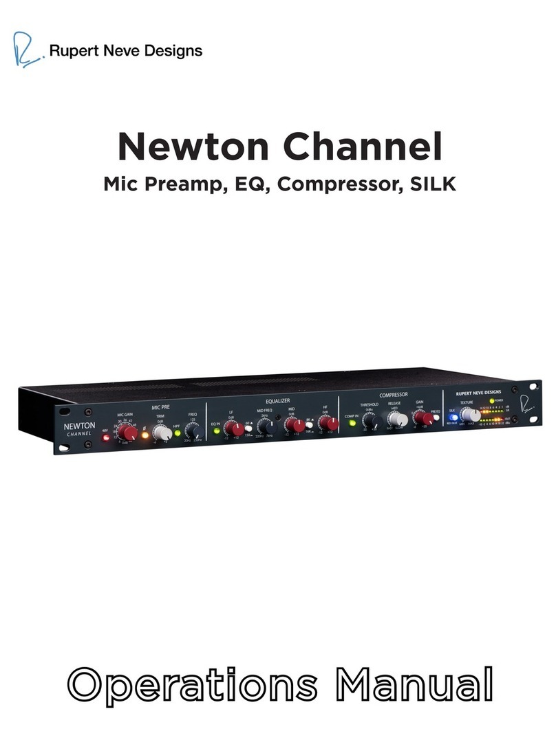 Rupert Neve Designs NEWTON CHANNEL Operation manual