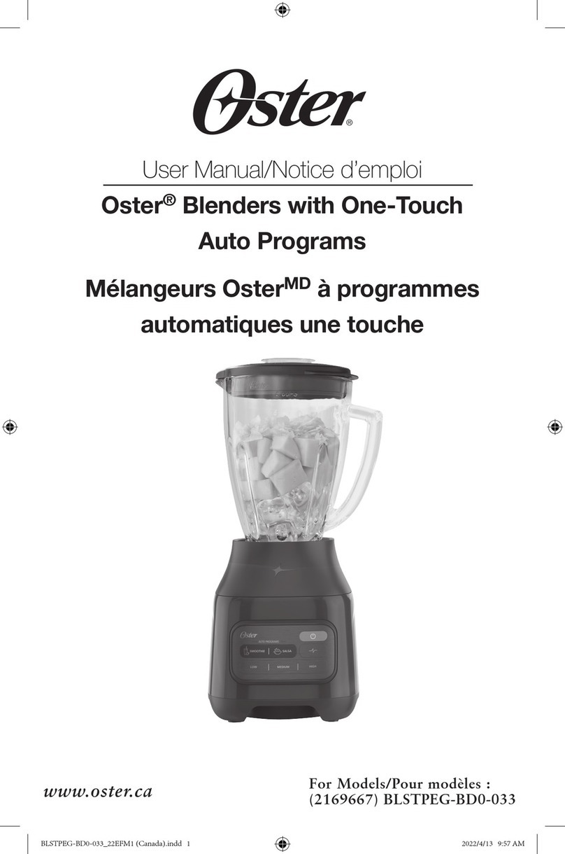 Oster BLSTPEG-BD0-033 User manual