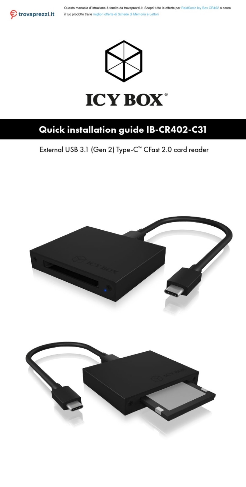Icy Box IB-CR402-C31 Quick installation guide