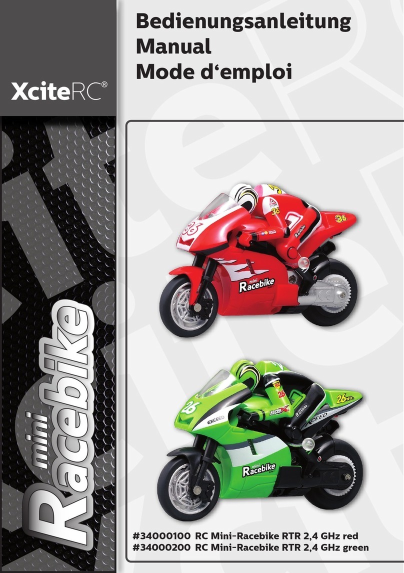 XciteRC RC Mini-Racebike RTR 2,4 GHz red manual XciteRC RC Mini-Racebike RTR 2,4 GHz red manual