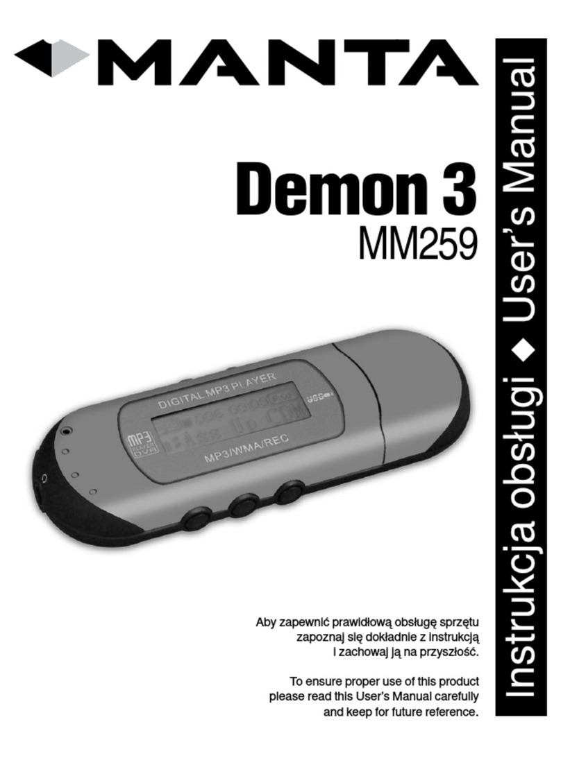 Manta Demon 3 MM259 User manual