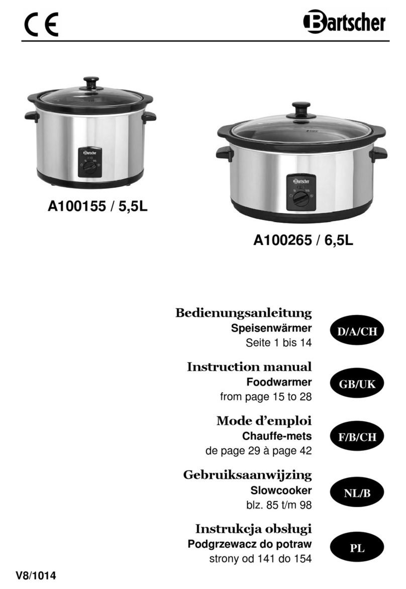 Bartscher A100155 instruction manual