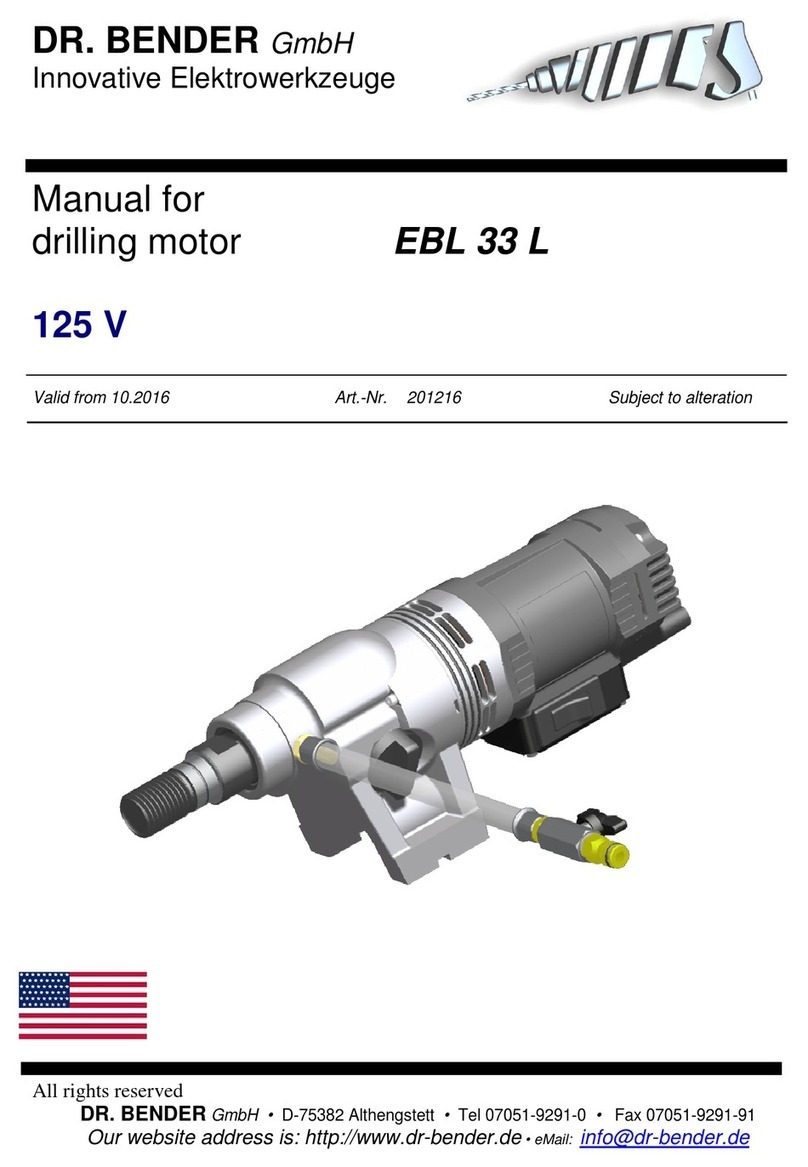 DR. BENDER 201216 manual