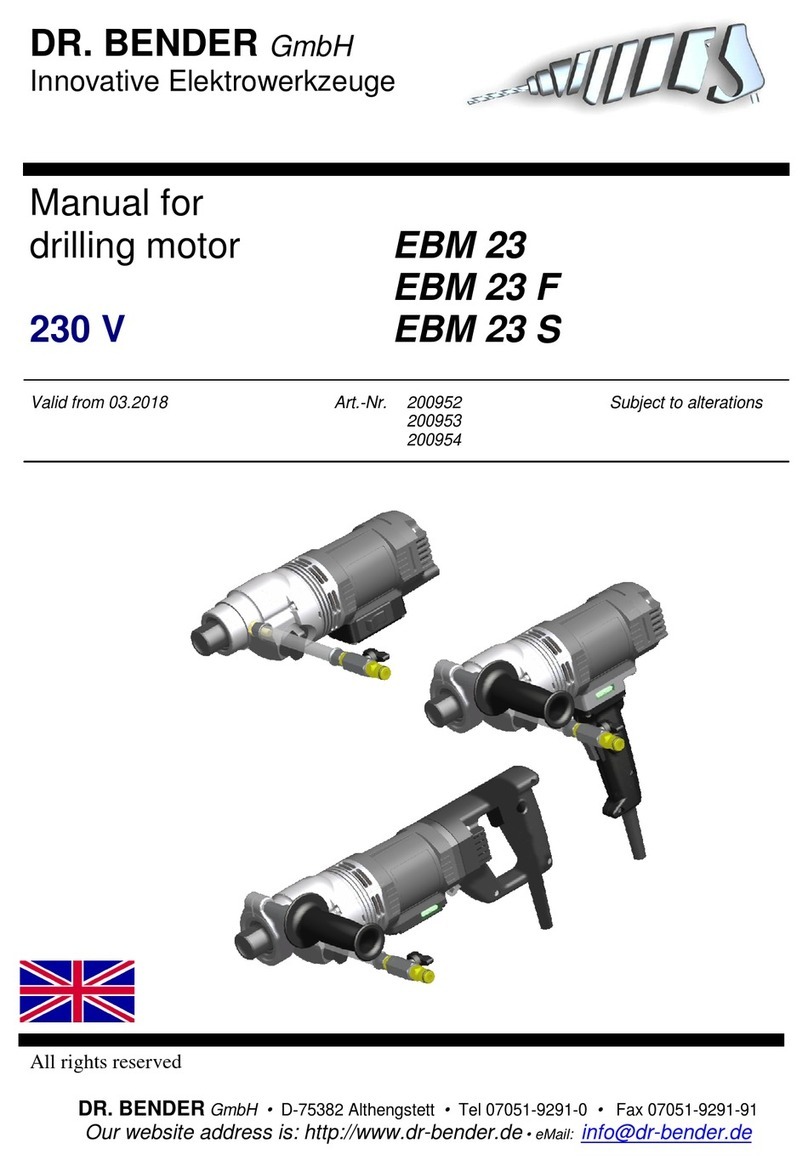 DR. BENDER EBM 23 User manual