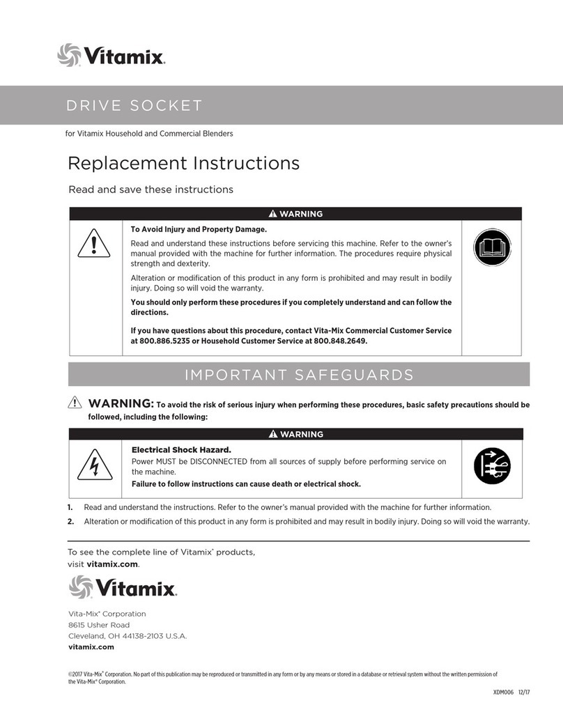 Vitamix DRIVE SOCKET Replacement instructions