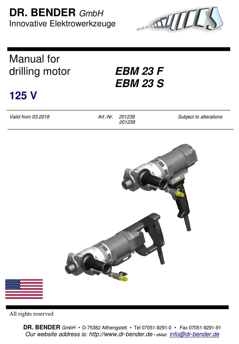 DR. BENDER 201238 User manual