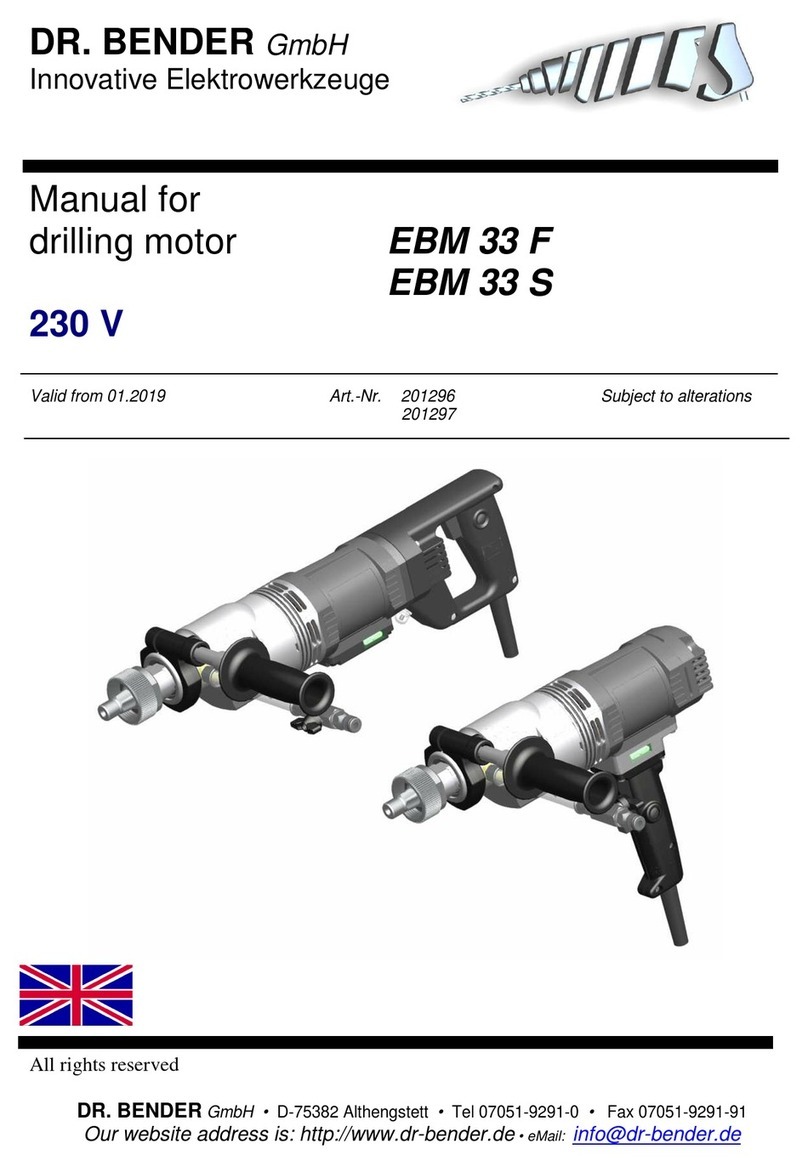 DR. BENDER EBM 33 F User manual