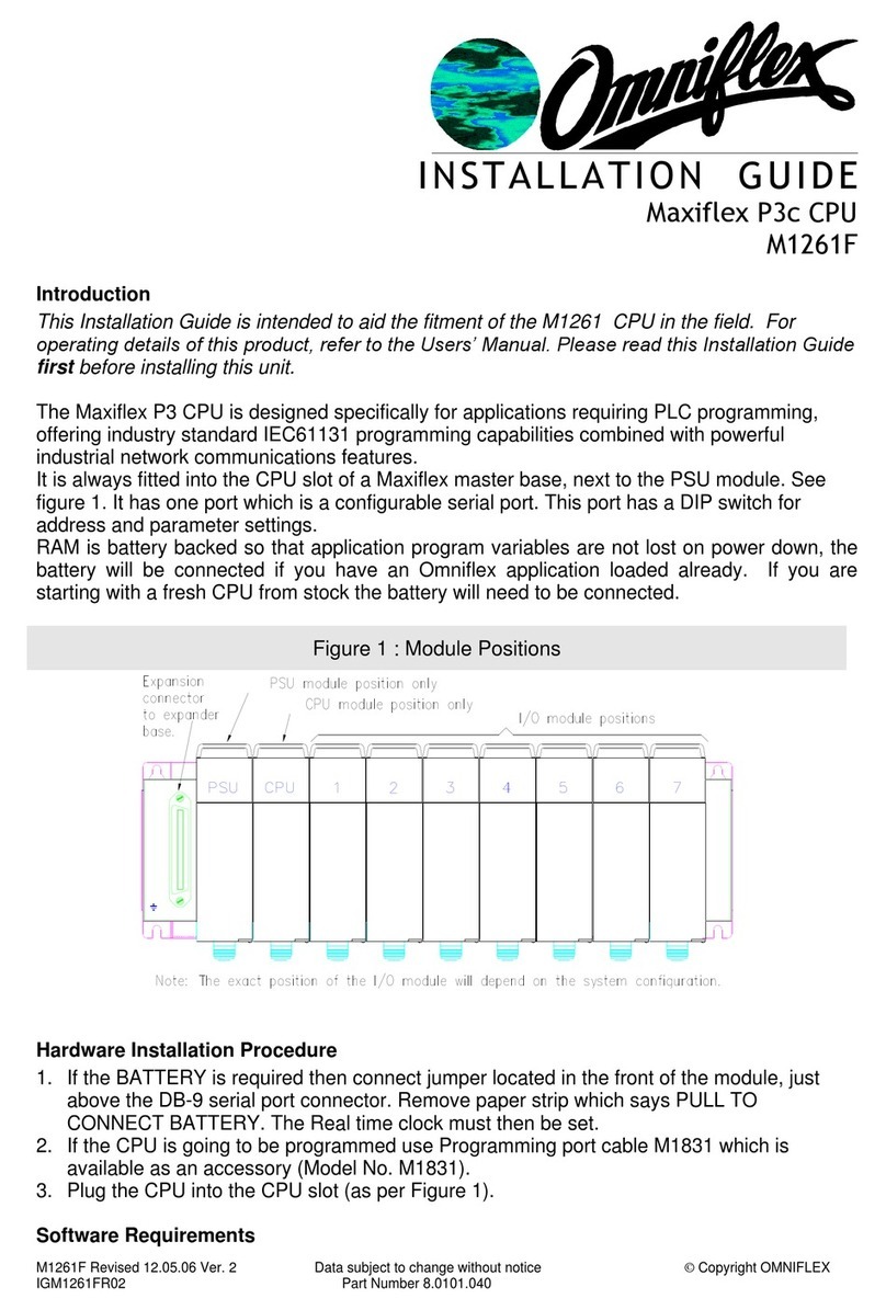Omniflex M1261F User manual