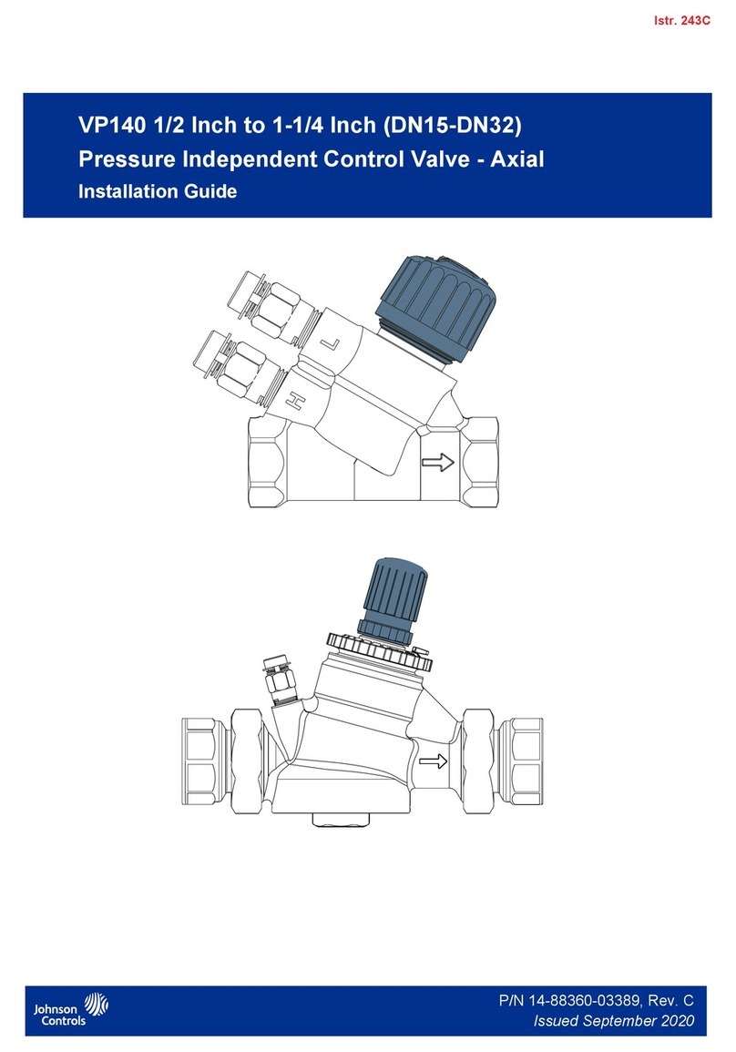 Johnson Controls VP140 User manual