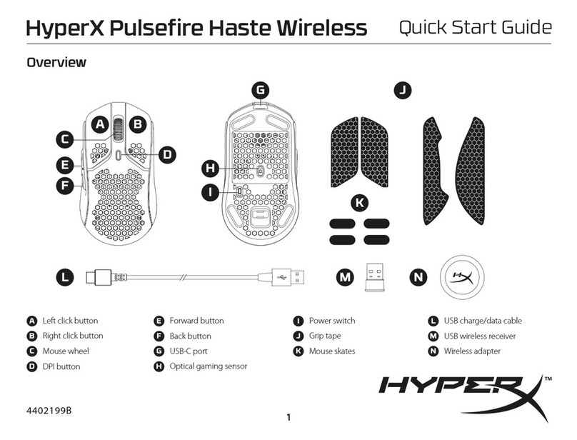 HyperX Pulsefire Haste User manual HyperX Pulsefire Haste User manual