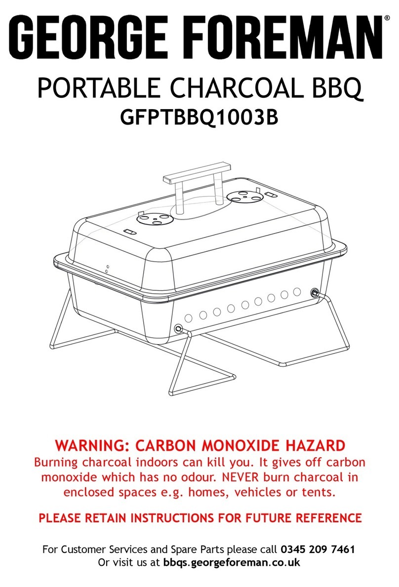 George Foreman GFPTBBQ1003B User manual