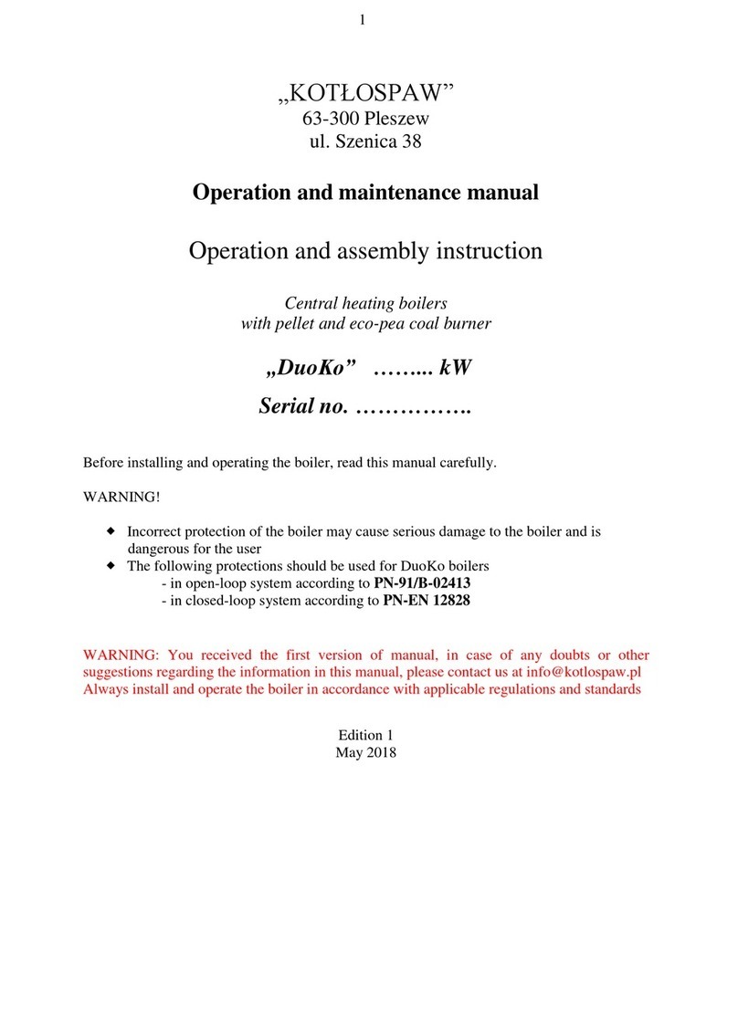 KOTLOSPAW DuoKo 15 Operation and maintenance manual