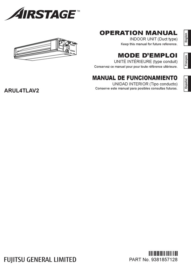 Fujitsu Airstage ARUL4TLAV2 User manual
