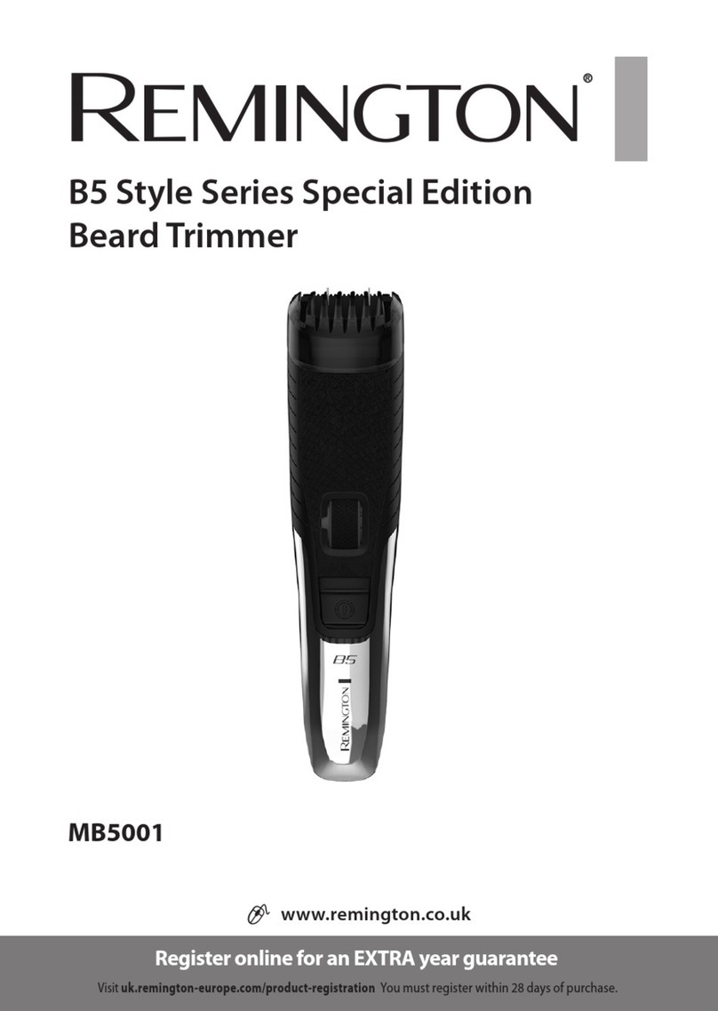 Remington B5 Style Special Edition Series User manual