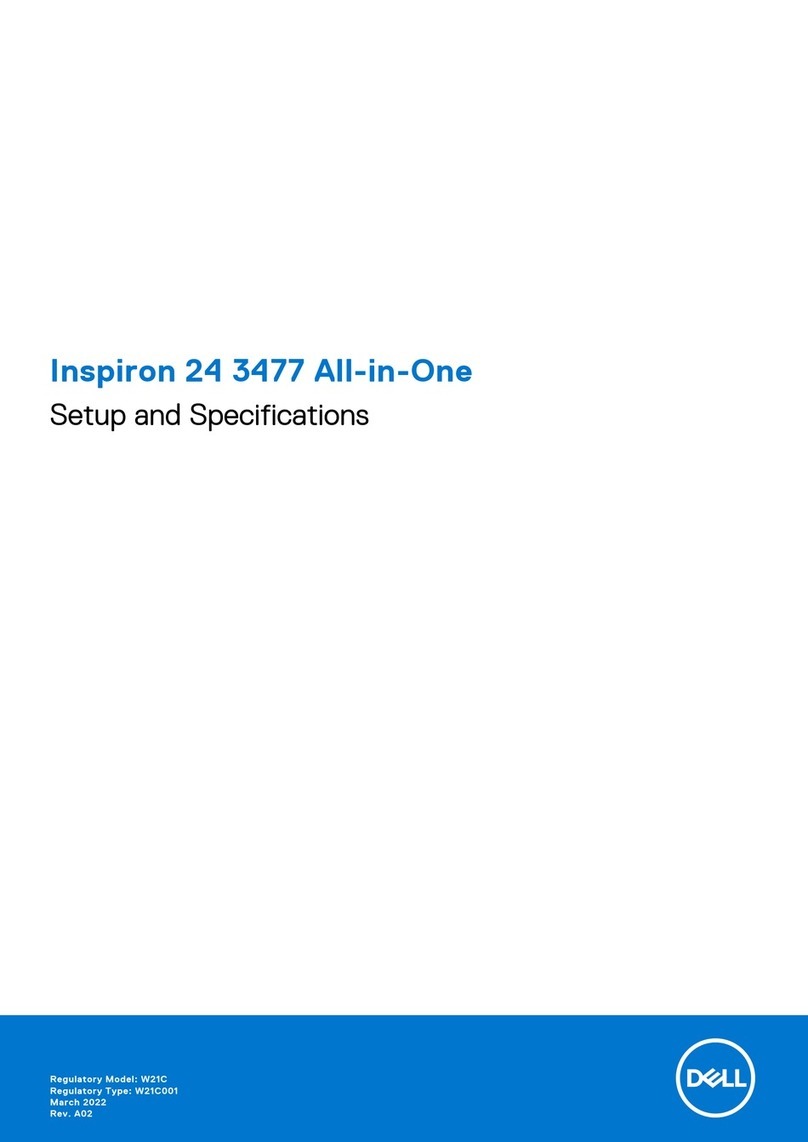 Dell Inspiron 24 3477 All-in-One Operation and maintenance manual