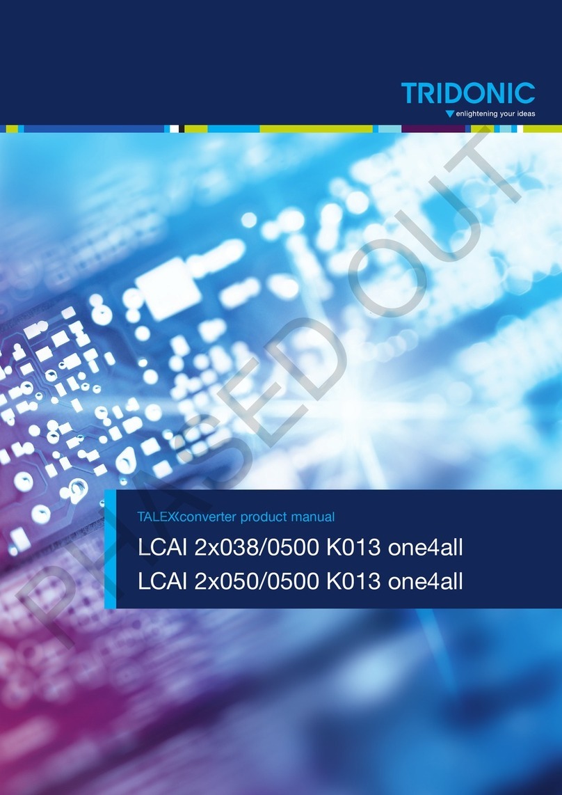 Tridonic LCAI 2x038/0500 K013 one4all product manual