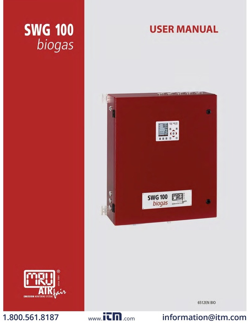 mru SWG 100 biogas user manual