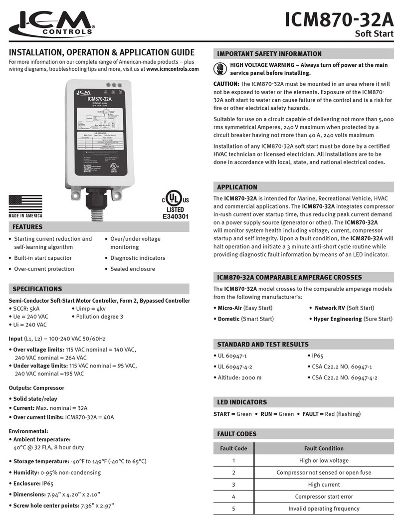 ICM Controls ICM870-32A General instructions