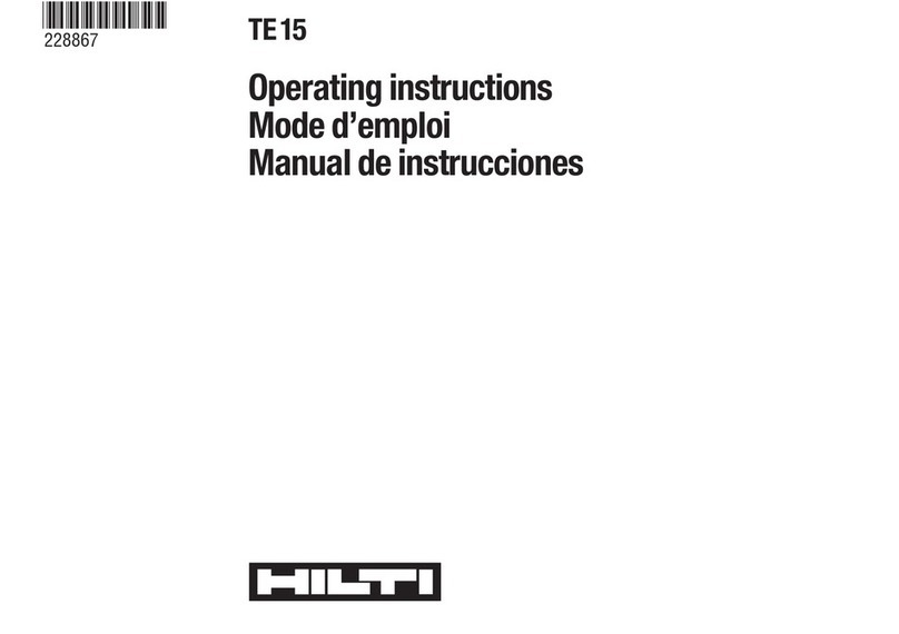 Hilti TE15 User manual