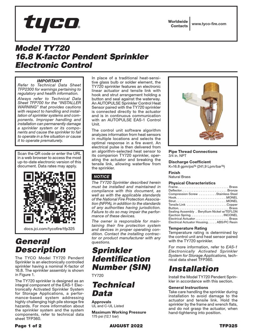 Tyco TY720 User manual