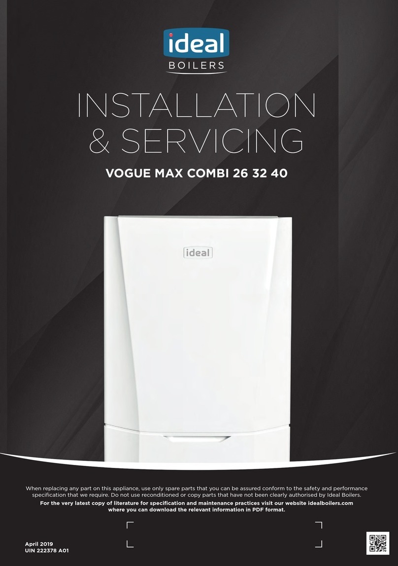 Ideal Boilers VOGUE MAX COMBI 26 User guide