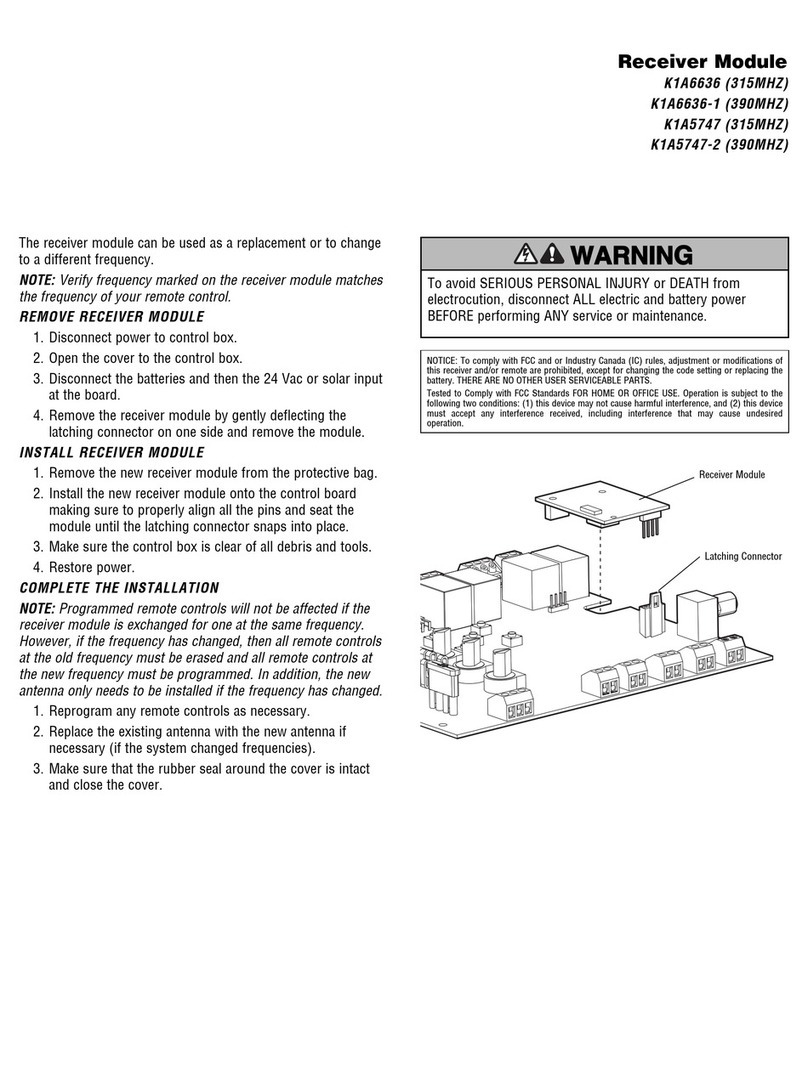 Chamberlain K1A6636 quick start guide Chamberlain K1A6636 quick start guide