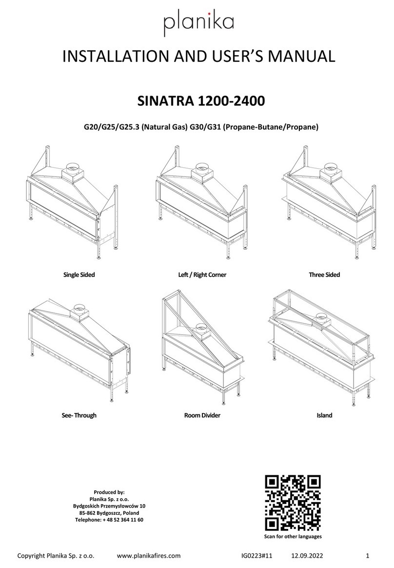Planika SINATRA 1200 Installation and user manual