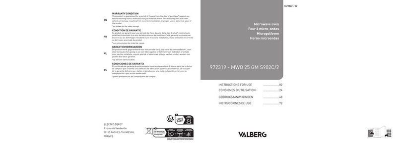 VALBERG MWO 25 GM S902C/2 Instructions for use VALBERG MWO 25 GM S902C/2 Instructions for use