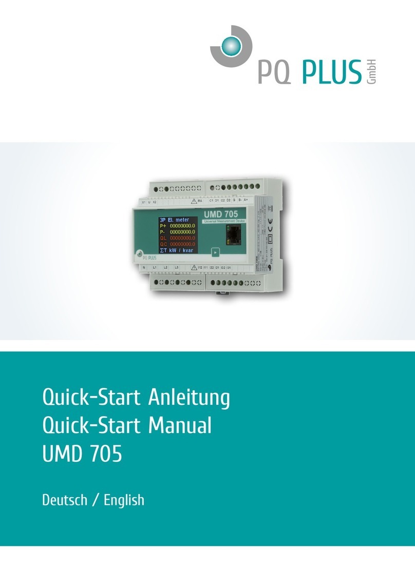 PQ Plus UMD 705 Instruction manual