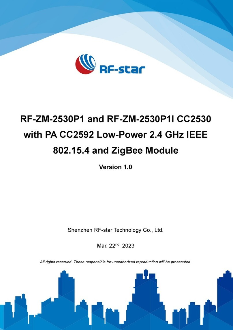 RF-Star RF-ZM-2530P1 CC2530 instruction manual