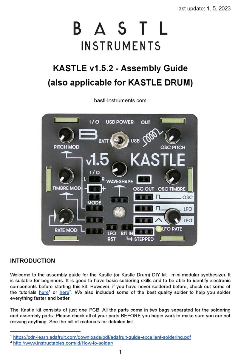 Bastl Instruments KASTLE v1.5.2 Assembly guide