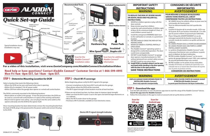 Genie Aladdin Connect Quick setup guide