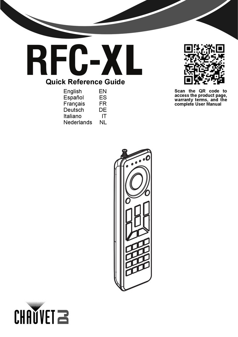 Chauvet DJ RFC-XL Quick reference guide
