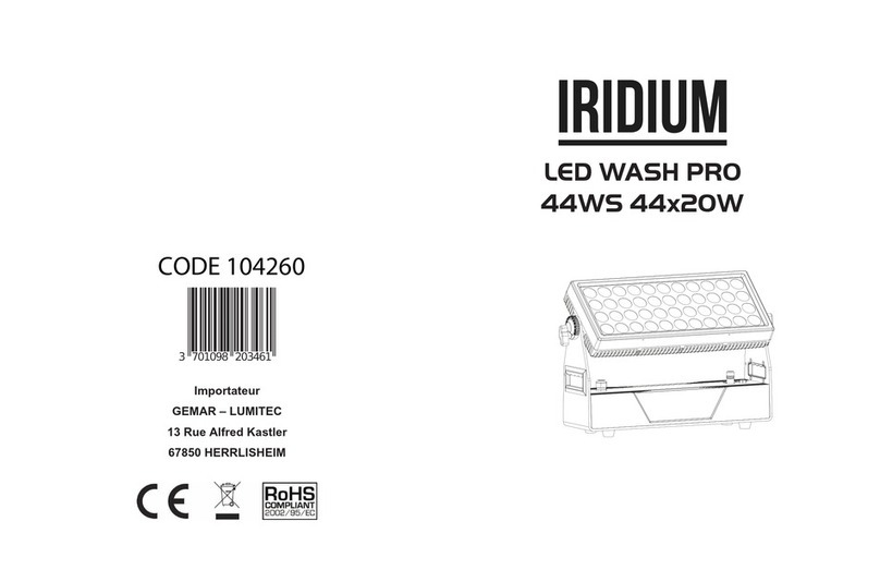 Iridium LED WASH PRO 44WS 44x20W manual