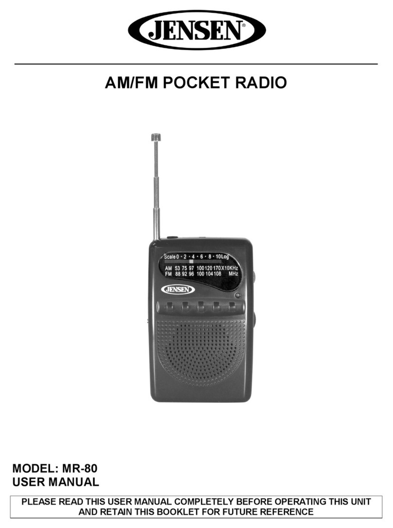 Jensen MR-80 user manual