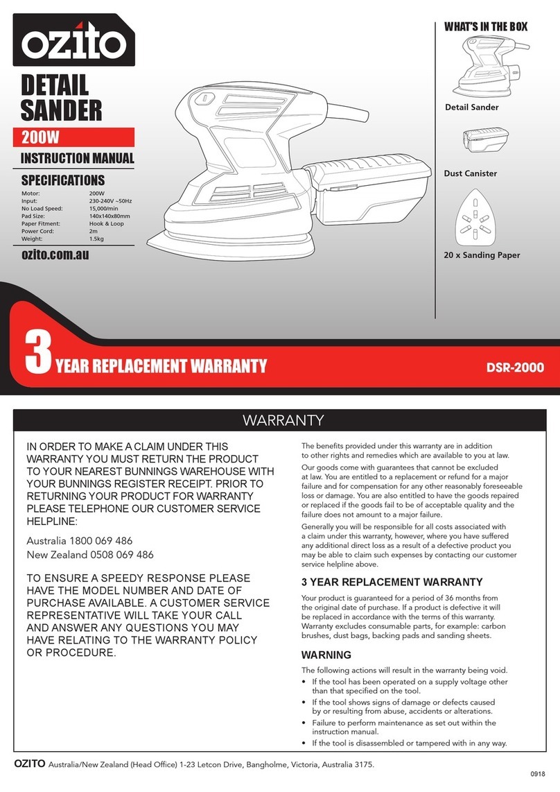 Ozito DSR-2000 instruction manual
