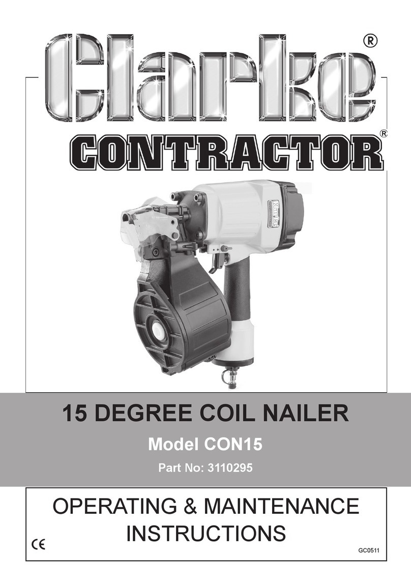 Clarke CONTRACTOR GC0511 Installation and operation manual