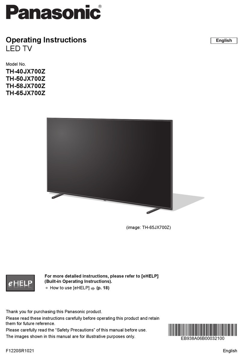 Panasonic TH-40JX700Z User manual