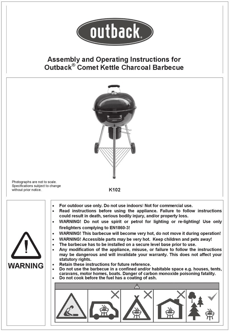 Outback Comet Kettle K102 User manual