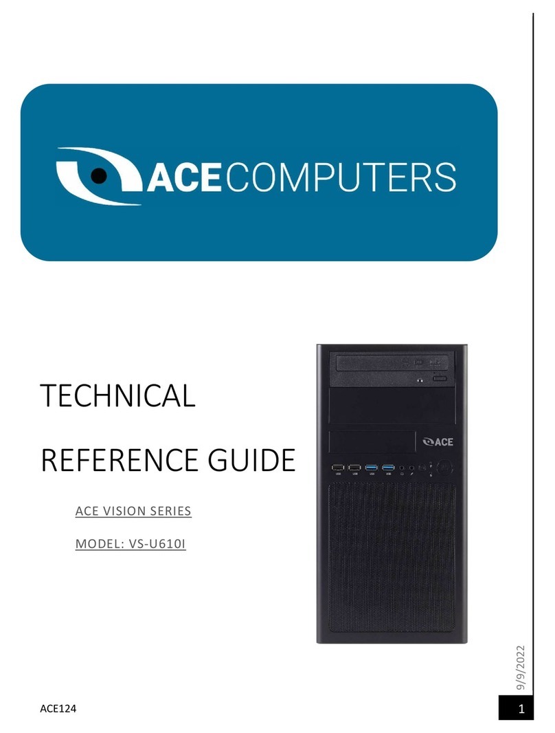 ACE COMPUTERS ACE VISION Series Use and care manual