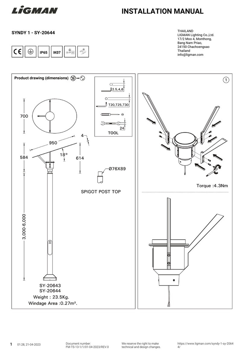 LIGMAN SY-20644 installation manual
