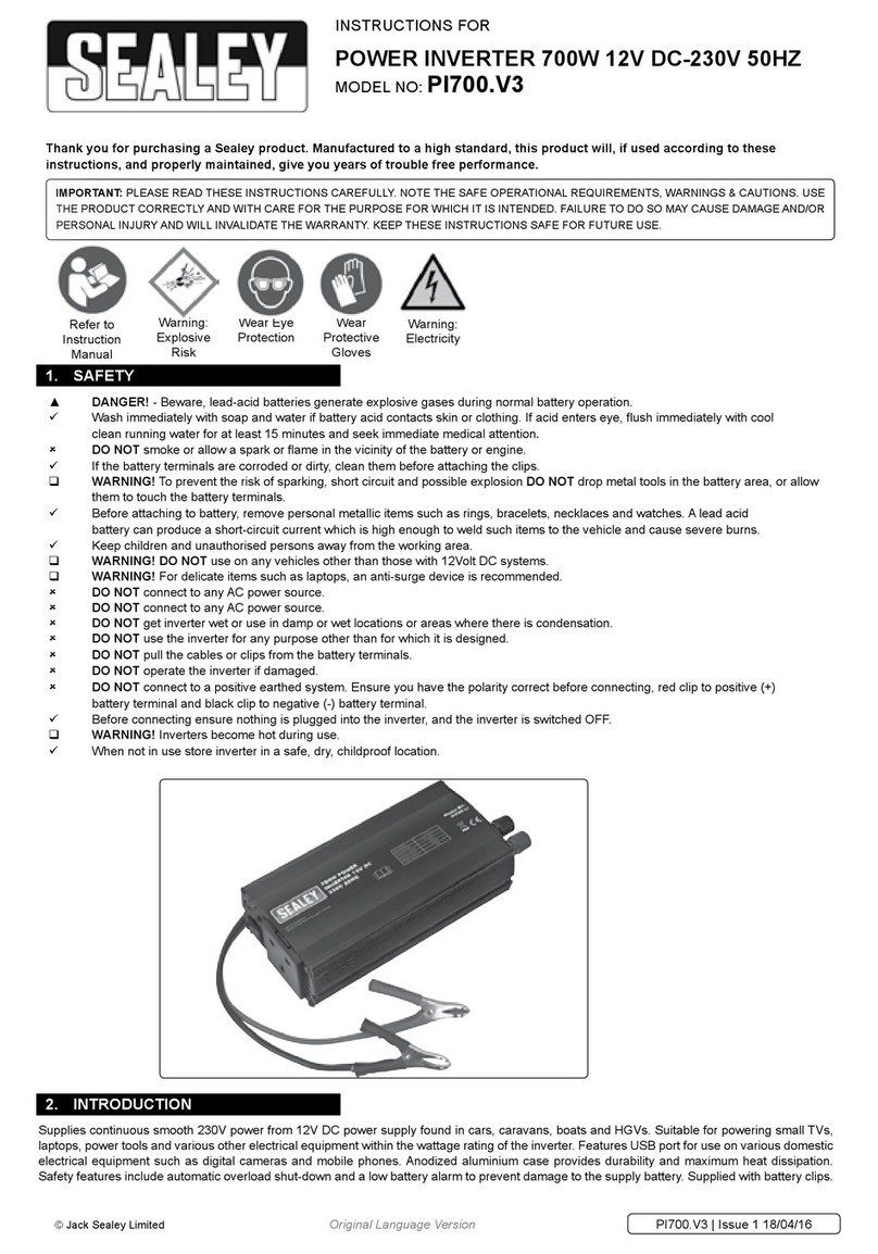 Sealey PI700.V3 Instructions for use Sealey PI700.V3 Instructions for use
