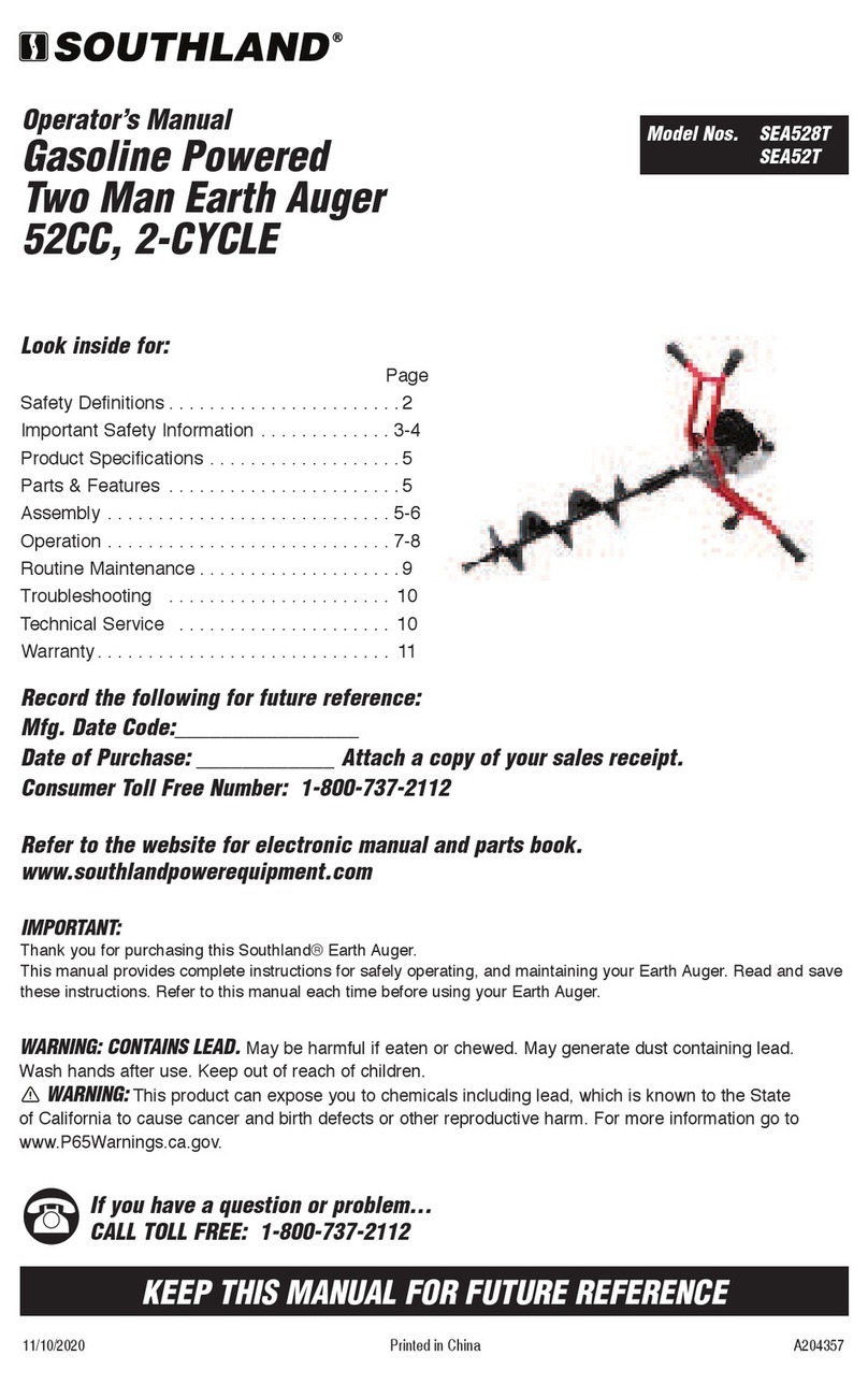 Southland SEA528T Operator's manual Southland SEA528T Operator's manual