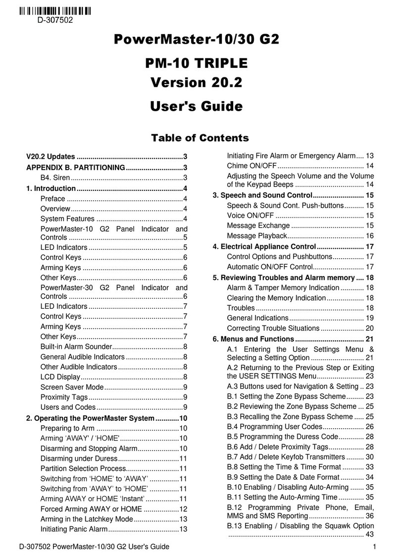 Visonic PM-10 TRIPLE User manual
